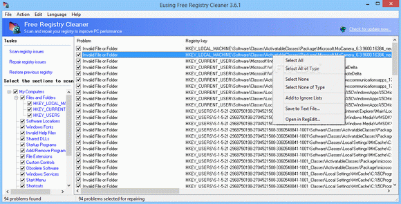 Eusing Free Registry Cleaner кряк лекарство crack