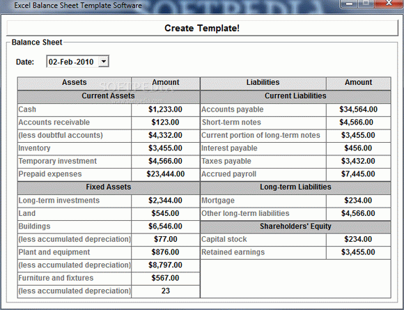 Excel Balance Sheet Template Software кряк лекарство crack