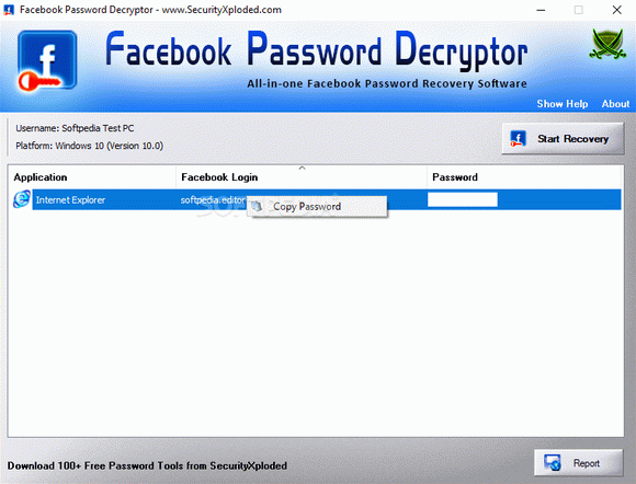 Facebook Password Decryptor кряк лекарство crack