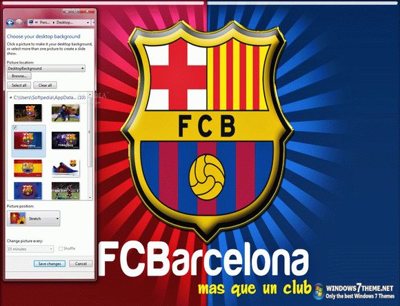 FC Barcelona Windows 7 Theme with song кряк лекарство crack