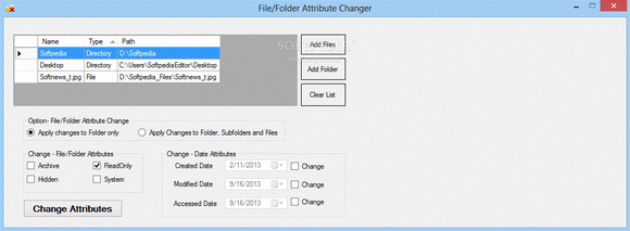 File/Folder Attribute Changer кряк лекарство crack