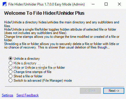 File Hider/Unhider Plus кряк лекарство crack