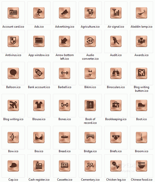 Free Bronze Button Icons кряк лекарство crack