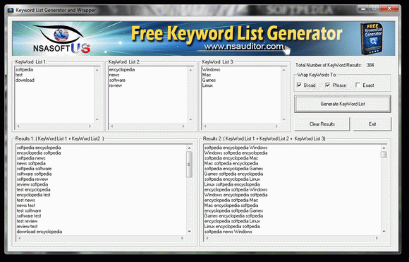 Free Keyword List Generator кряк лекарство crack