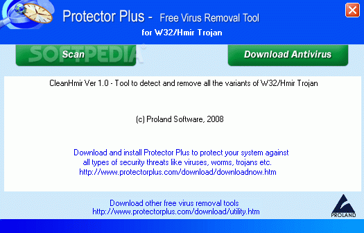 Free Virus Removal Tool for W32/Hmir Trojan кряк лекарство crack