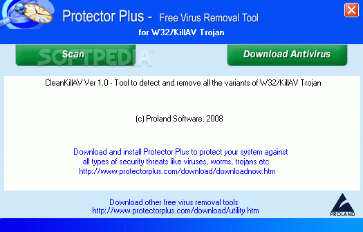 Free Virus Removal Tool for W32/KillAV Trojan кряк лекарство crack