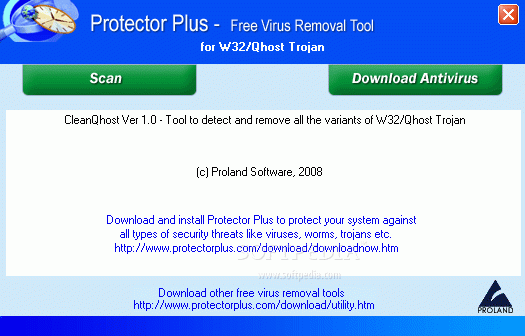 Free Virus Removal Tool for W32/Qhost Trojan кряк лекарство crack