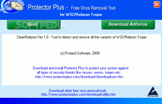 Free Virus Removal Tool for W32/Refpron Trojan кряк лекарство crack