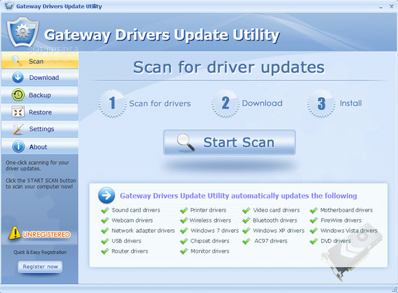 Gateway Drivers Update Utility кряк лекарство crack