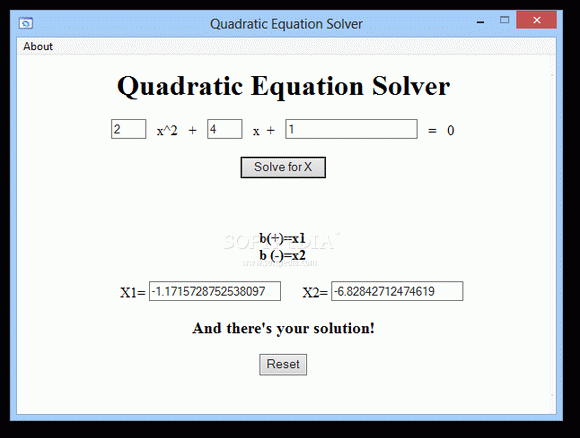 Quadratic Equation Solver кряк лекарство crack