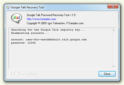 Google Talk Password Recovery Tool кряк лекарство crack