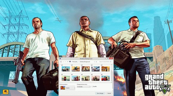 Grand Theft Auto V Windows 7 Theme кряк лекарство crack