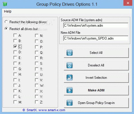 Group Policy Drives Options кряк лекарство crack