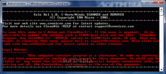 I-Worm/Nimda Scanner and Remover кряк лекарство crack