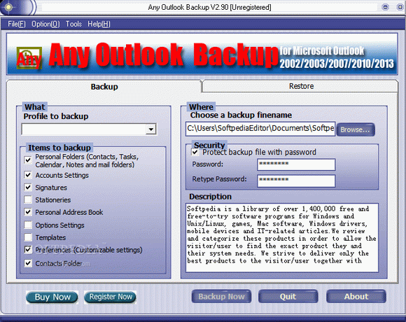 Any Outlook Backup кряк лекарство crack