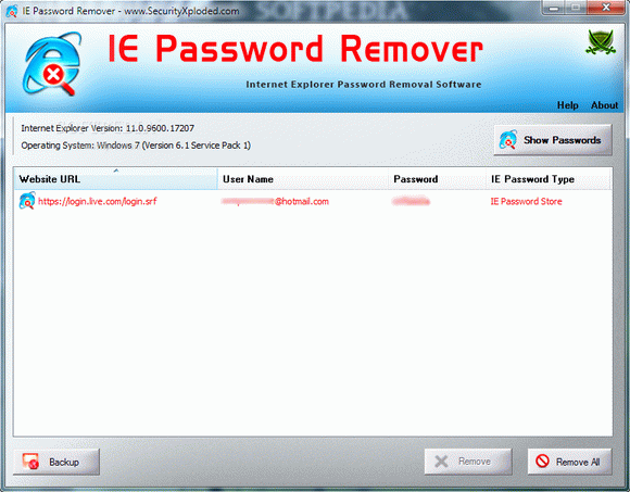 IE Password Remover кряк лекарство crack