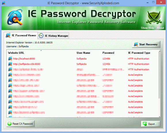 IE Password Decryptor кряк лекарство crack
