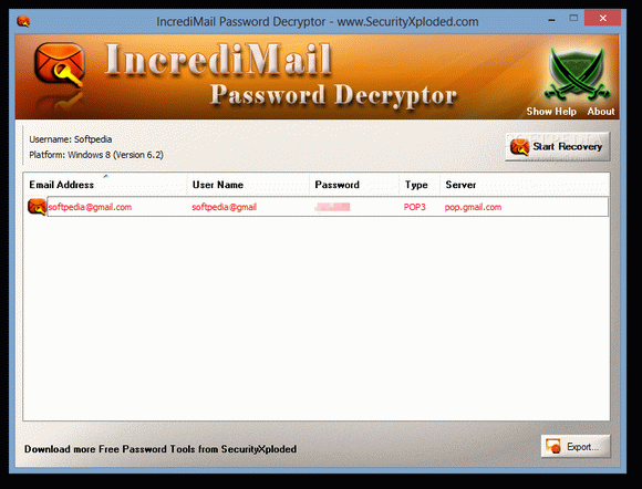 IncrediMail Password Decryptor кряк лекарство crack