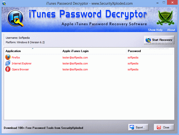 iTunes Password Decryptor кряк лекарство crack