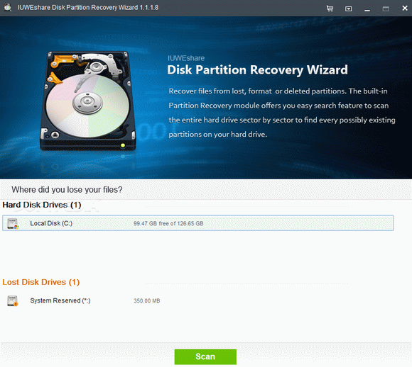 IUWEshare Disk Partition Recovery Wizard кряк лекарство crack