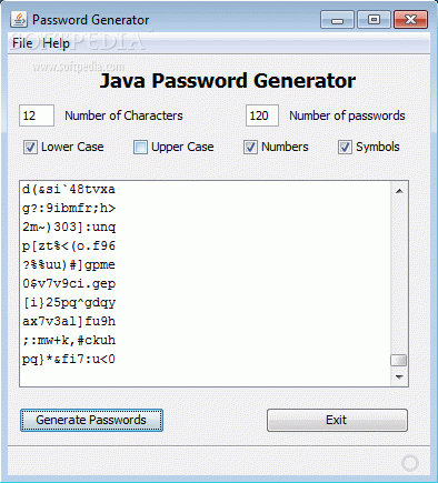 Java пароль