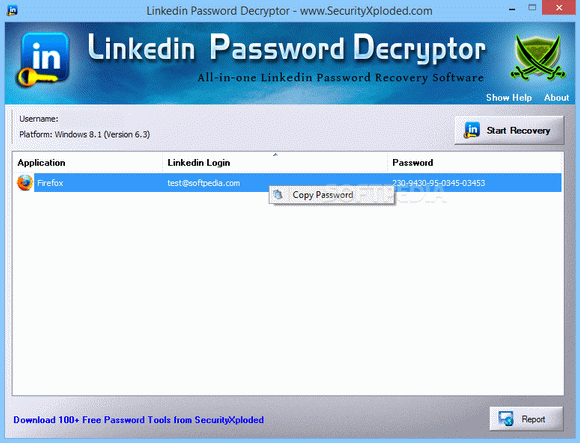 Linkedin Password Decryptor кряк лекарство crack