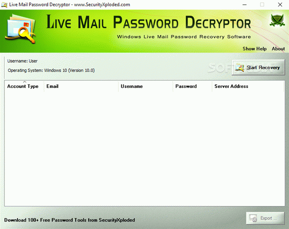 Live Mail Password Decryptor кряк лекарство crack