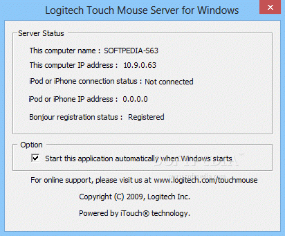 Logitech Touch Mouse Server кряк лекарство crack