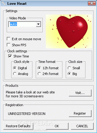 Love Heart 3D Screensaver кряк лекарство crack