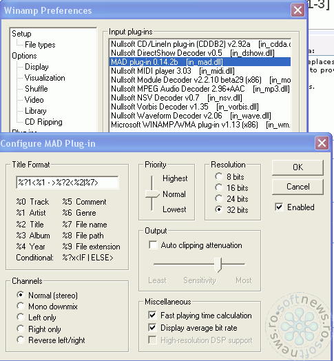 MAD Plug-in for Winamp 2.x v.0.14.2b кряк лекарство crack