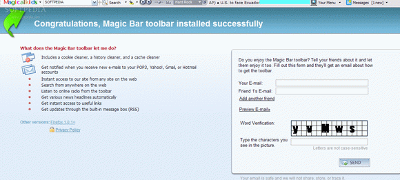 Magic Bar toolbar for IE кряк лекарство crack
