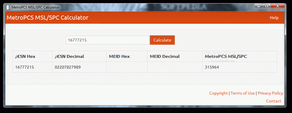 MetroPCS MSL/SPC Calculator кряк лекарство crack