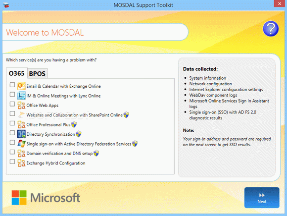Microsoft Online Services Diagnostics and Logging Support Toolkit (MOSDAL) кряк лекарство crack