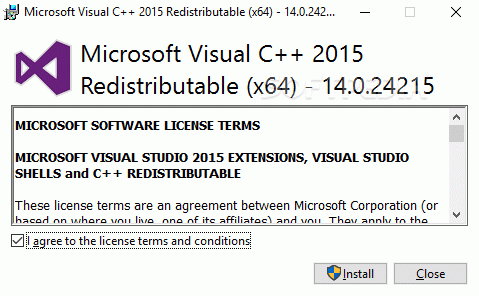 Microsoft Visual C++ Redistributable Package 2015 кряк лекарство crack