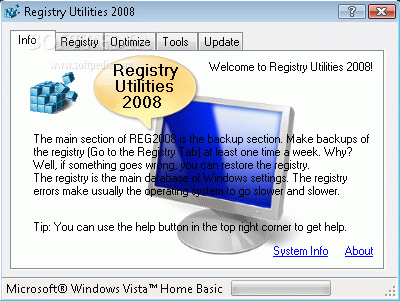 Registry Utilities 2008 кряк лекарство crack