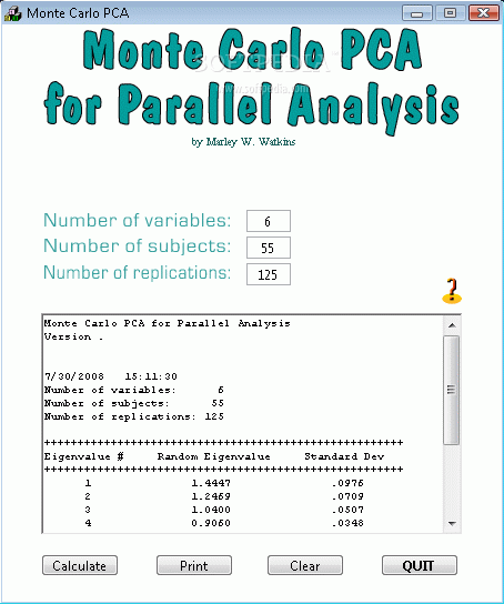 Monte Carlo PCA for Parallel Analysis кряк лекарство crack