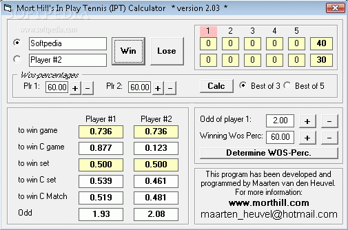Mort Hill's In Play Tennis (IPT) Calculator кряк лекарство crack