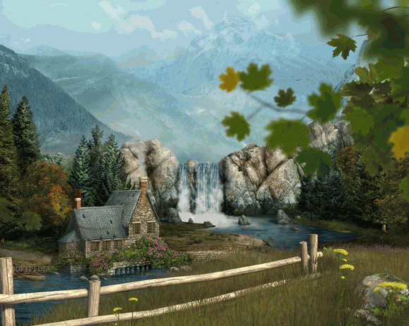 Mountain Waterfall 3D Screensaver кряк лекарство crack