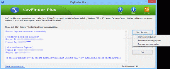 KeyFinder Plus (formerly MS Product Key Recovery) кряк лекарство crack