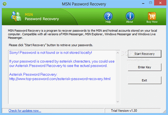 MSN Password Recovery кряк лекарство crack