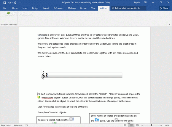 MagicScore Notation for MS Word кряк лекарство crack