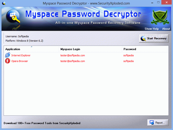Myspace Password Decryptor кряк лекарство crack