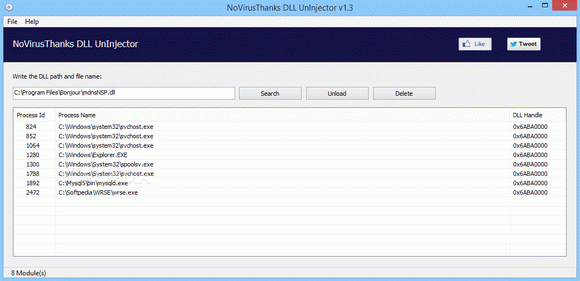 NoVirusThanks DLL UnInjector кряк лекарство crack