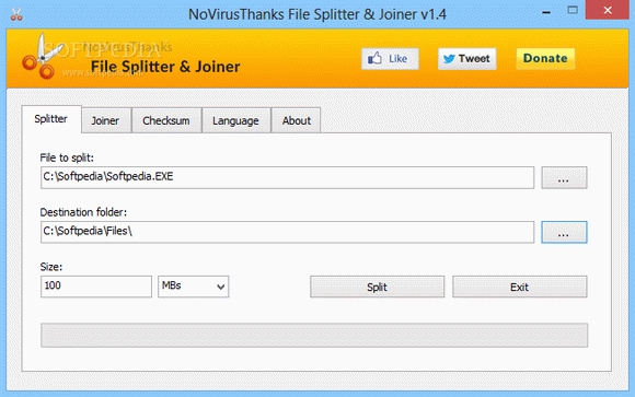 NoVirusThanks File Splitter & Joiner кряк лекарство crack