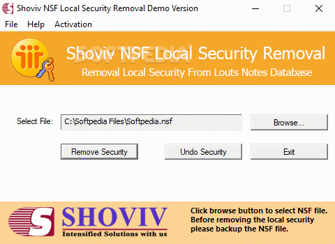 Shoviv NSF Local Security Removal кряк лекарство crack