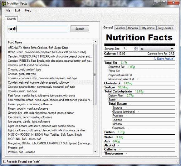 Nutrition Facts кряк лекарство crack