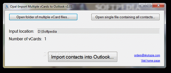 Opal-Import Multiple vCards to Outlook кряк лекарство crack
