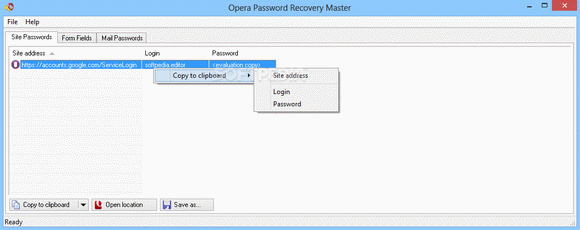 Opera Password Recovery Master кряк лекарство crack