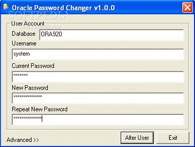 Oracle Password Changer кряк лекарство crack