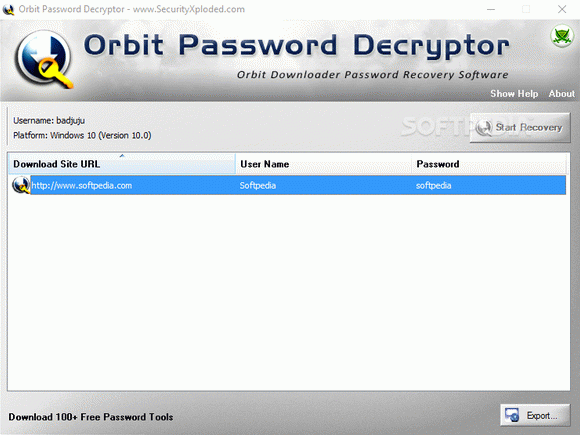 Orbit Password Decryptor кряк лекарство crack
